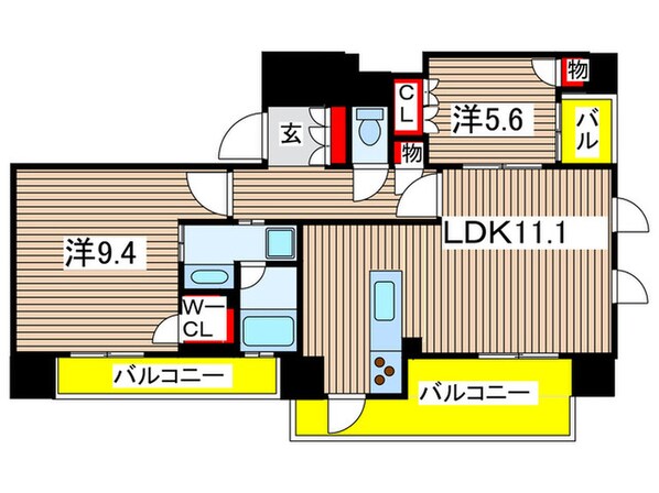 プライムメゾン御器所の物件間取画像